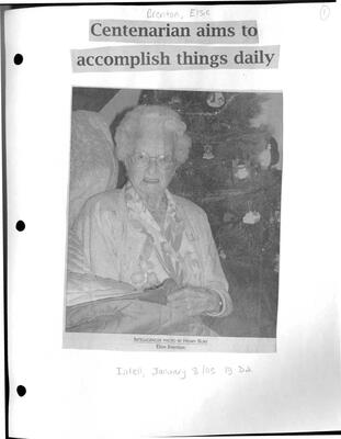 Centenarian aims to accomplish things daily