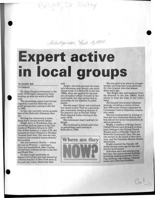 Where are they NOW?-Expert active in local groups