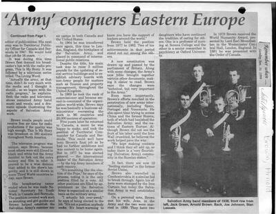 Remember When...'Army' conquers Eastern Europe