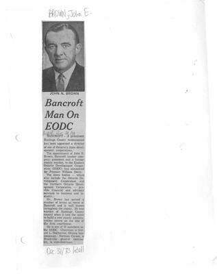 Bancroft Man On EODC