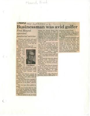 Businessman was avid golfer