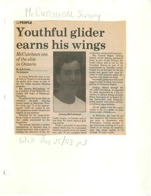 Youthful glider earns his wings