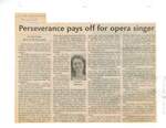 Perseverance pays off for opera singer