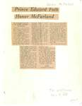 Prince Edward Folk Honor McFarland