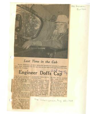 Engineer Doffs Cap