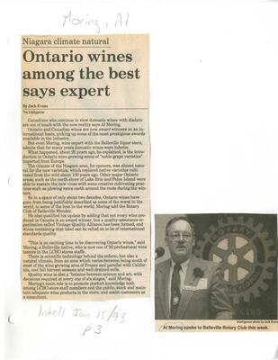 Ontario wines among the best says expert