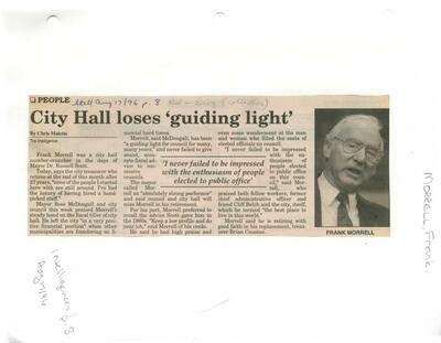 City Hall loses 'guiding light'