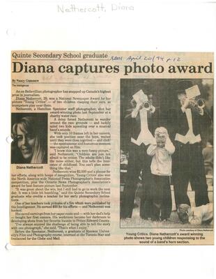 Diana captures photo award