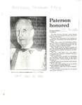 Paterson honoured