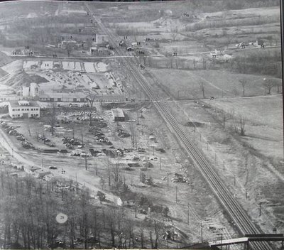 Aerial view of Aldershot crossing: Burlington Historical Society ...