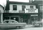 Albert England's Meats-Groceries and  Burlington Radio, 377 and 375 Brant Street, 1962
