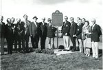 Unveiling the County of Halton Historical Plaque, Milton, 30  September 1972