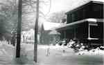 Locust Street at Caroline Street, winter, ca 1950