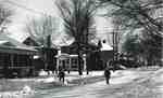 Caroline and Locust Streets, winter, ca 1950