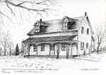 Former W. T. Glover residence,  2138 Brant Street, print from a sketch by Gertrude Hawcutt, ca 1985