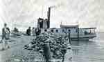 "Ivan - R" Ferry and Passengers at Brown's  Wharf, Aldershot, ca 1915