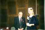 Dr. James Galloway with Kimberley Short, 1999