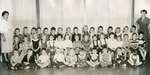 Glenwood School  Kindergarten class (an unidentified teacher and Mrs Gibson), October 1953