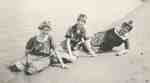 Lillie Boniface and friends at Burlington Beach, ca 1915
