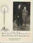 Mrs & Mrs George Henry  and Rebecca Anne (nee Hagan) Willey, Christmas card, 61 Beach Boulevard, Hamilton,