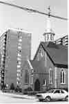 Elizabeth Towers and Knox Presbyterian Church, Elizabeth Street, 1973