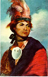 Joseph Brant -- painting with sky background