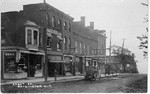 Brant St., Burlington Ont. -- view of  John P. Taylor Drugs & Ontario Department of Agriculture; postmarked November 29, 1918