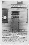 Gazette Printing Office -- Exterior; postmarked / dated November 9, 1901 (?)