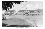 Brant Inn, Burlington, Ontario -- Exterior, parking lot and 2 children in left middleground
