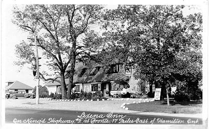 Lexena Inn -- On King's Highway, #2 at Bronte, 17 Miles East of Hamilton, Ont --Exterior, seen from side