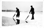 Ice Harvest, Hamilton Bay: Sawing; postmarked September 5, 1920