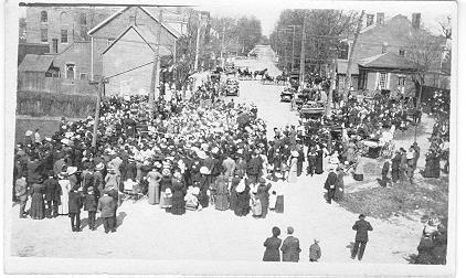 Unveiling of Fountain. Royal Bank Corner