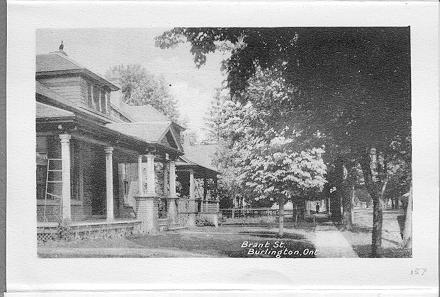 Brant St., Burlington, Ont.-- view of homes on left-hand side