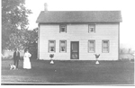 Russell Emery and Pansy (née Filman) standing by their house, formerly 136  Plains Road East, 1901 (1907?)