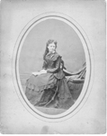Young woman seated with a book / Fisher family