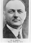 M.C. Smith, Mayor of the Town of Burlington, 1915 - 1916,  1919