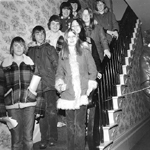 Students visiting "Pine Hall", the Van Norman - Breckon House, 955 Century Drive,  ca  1975
