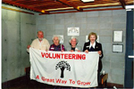 Burlington Historical Society  Volunteer Appreciation Night, April 1995: Mac Pearston, Florence Meares, Jean Galloway and Ruth Borthwick