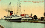 The  S. S. "Turbinia", Cataract Power tower and Royal Hamilton Yacht Club