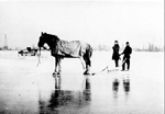 Ice Cutting on the bay, 1926