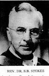 Rev. Dr. Sidney B. Stokes, rector of West Plains United Church, ca 1960