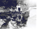 An unidentified family at Twelve Mile Creek near Zimmerman, ca  1915-20