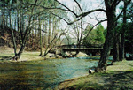 Bridge over Twelve Mile Creek in Lowville Park, 1997