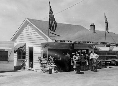 Bullock Family -- Bullocks' Roadside Market, Aldershot, 1950