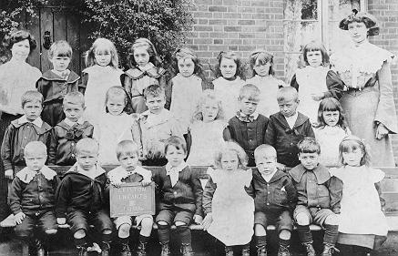 Bullock Family -- Leiston Infants: 1.Dick, 2. Reg, 3. Theo, 4. Annie