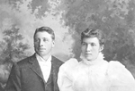 Hopcott Family -- Mary and James Hopcott, wedding picture, 1898