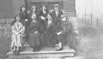 Job Family -- (L-R): D. Lemon, G. Sprung, E. Terry, L. Sovereign, Mrs. Job, B. Sinclair, M. Smale, 1924