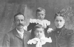 Lemon Family -- Mr. & Mrs. Allan Lemon with sons Frank and Clifford