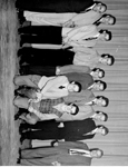 Aldershot Ball Team -- Ball Team with Ted Pendlebury (far left) and R. Pinnay (far right)
