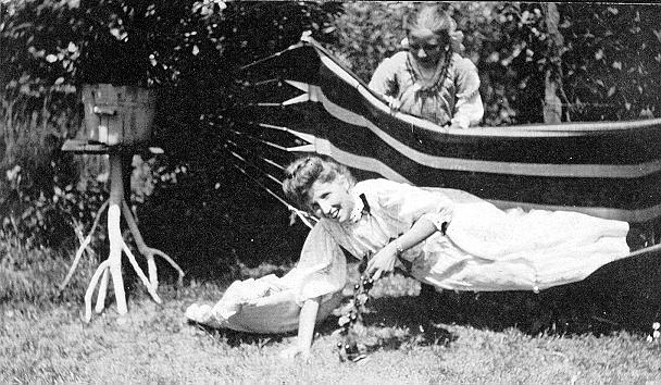 John Dudley Williamson -- Eleanor and Clara in hammock